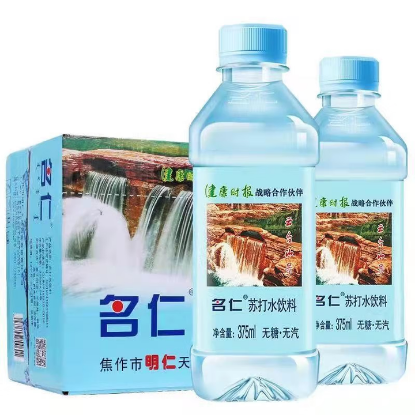 图片 名仁原味苏打水375ml*24/瓶