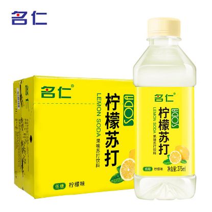 图片 名仁柠檬苏打水375ml*24/瓶