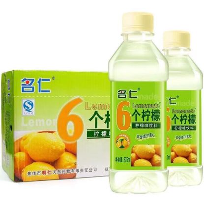 图片 名仁6个柠檬苏打水375ml*24/瓶