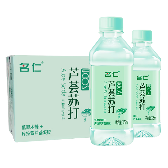 图片 名仁芦荟苏打水375ml*24/瓶