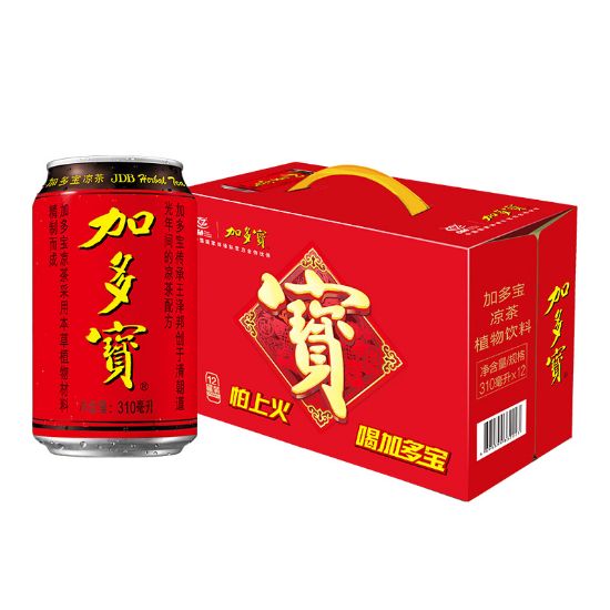 图片 加多宝凉茶植物饮料 310ml*12罐/箱