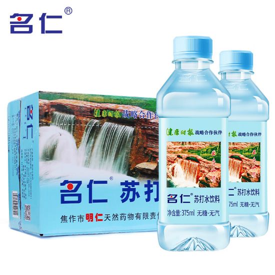 图片 名仁原味苏打水375ml*24/瓶