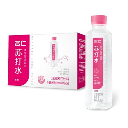 图片 名仁玫瑰苏打水420ml*15/瓶