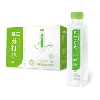 图片 名仁双纤柠檬苏打水420ml*15/瓶