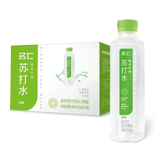 图片 名仁双纤柠檬苏打水420ml*15/瓶