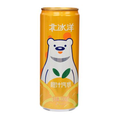 图片 北冰洋 橙汁汽水330ml*24罐