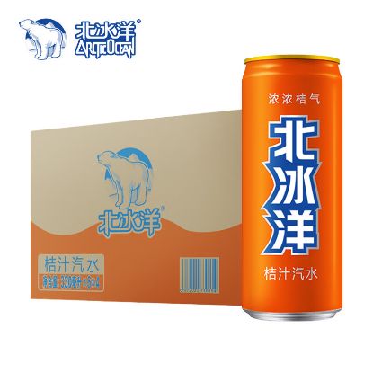 图片 北冰洋 桔汁汽水330ml*24罐