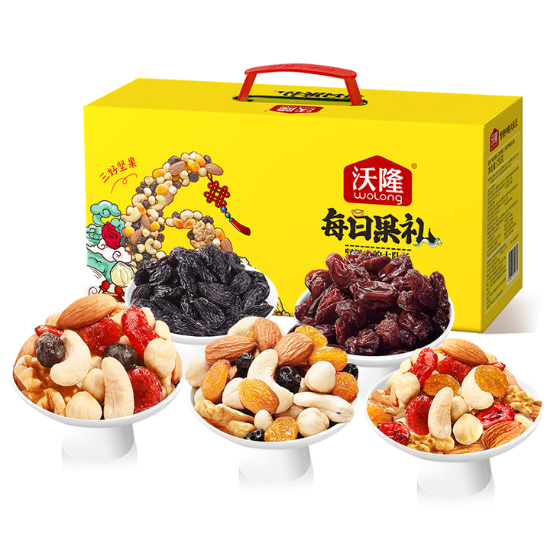 图片 沃隆750g每日果礼礼盒（黄色升级版）