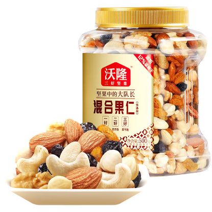 图片 沃隆500g混合果仁 优选款（量贩罐-中）