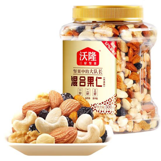图片 沃隆500g混合果仁 优选款（量贩罐-中）