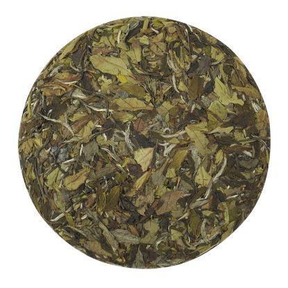 图片 张一元紧压白牡丹(白茶饼）357克