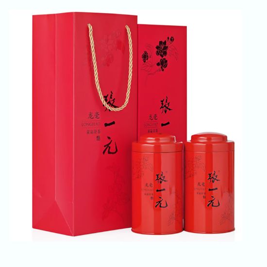 图片 张一元茉莉花茶礼盒 茉莉龙毫礼盒装（双罐） 200g