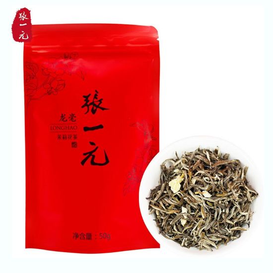 图片 张一元茶叶花茶茉莉花茶（龙毫）自饮装 50g