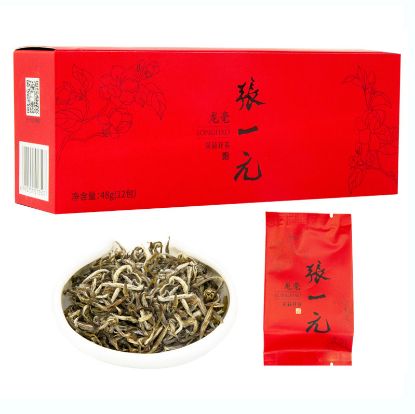 图片 张一元茶叶特种茉莉花茶龙毫48g(12包）便携装