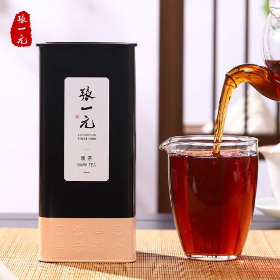 图片 张一元尚品系列黑茶普洱茶桶装(方桶)150g