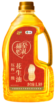 图片 中粮福临门福至心礼压榨一级花生油1.8L